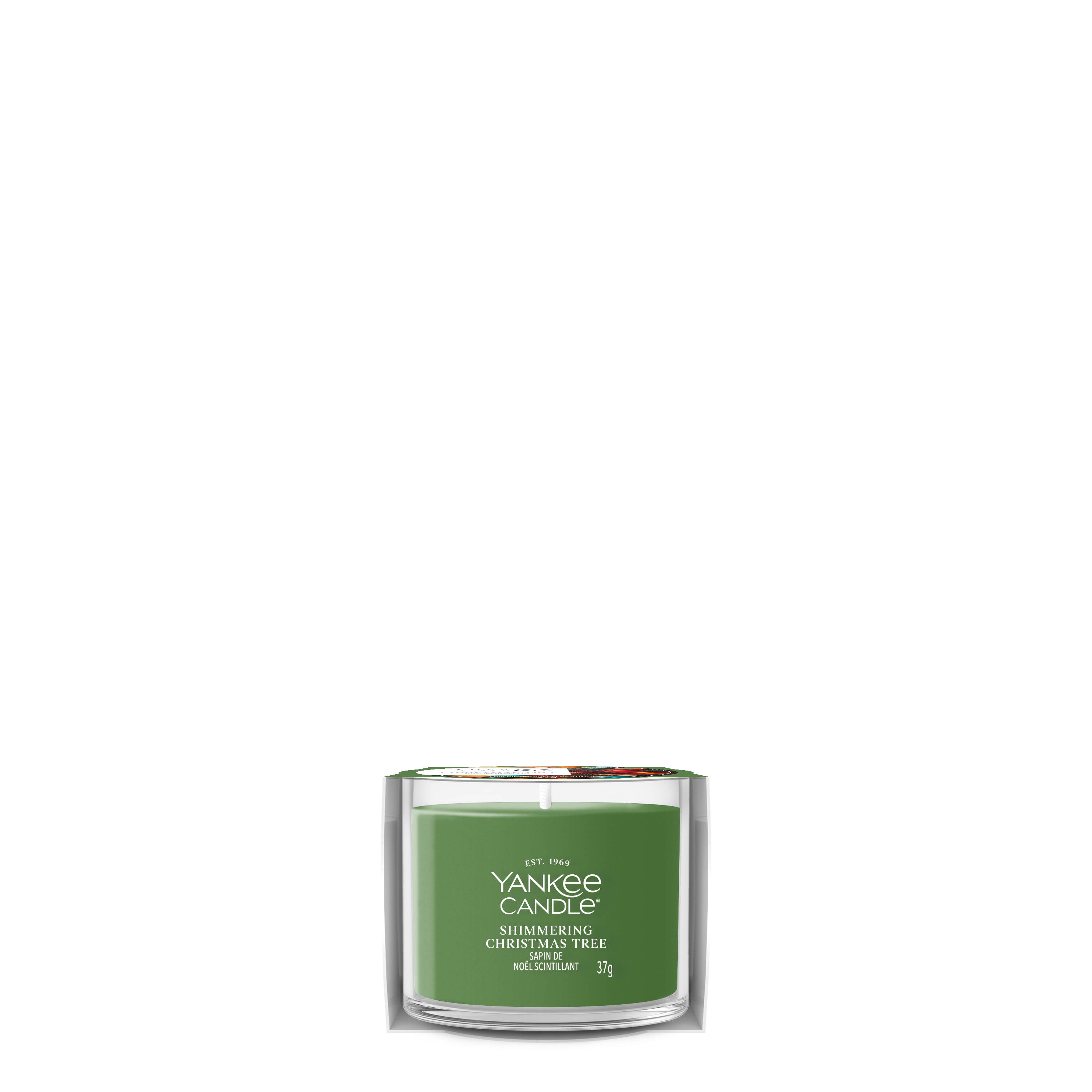 Shimmering Christmas Tree Mini Filled Votive