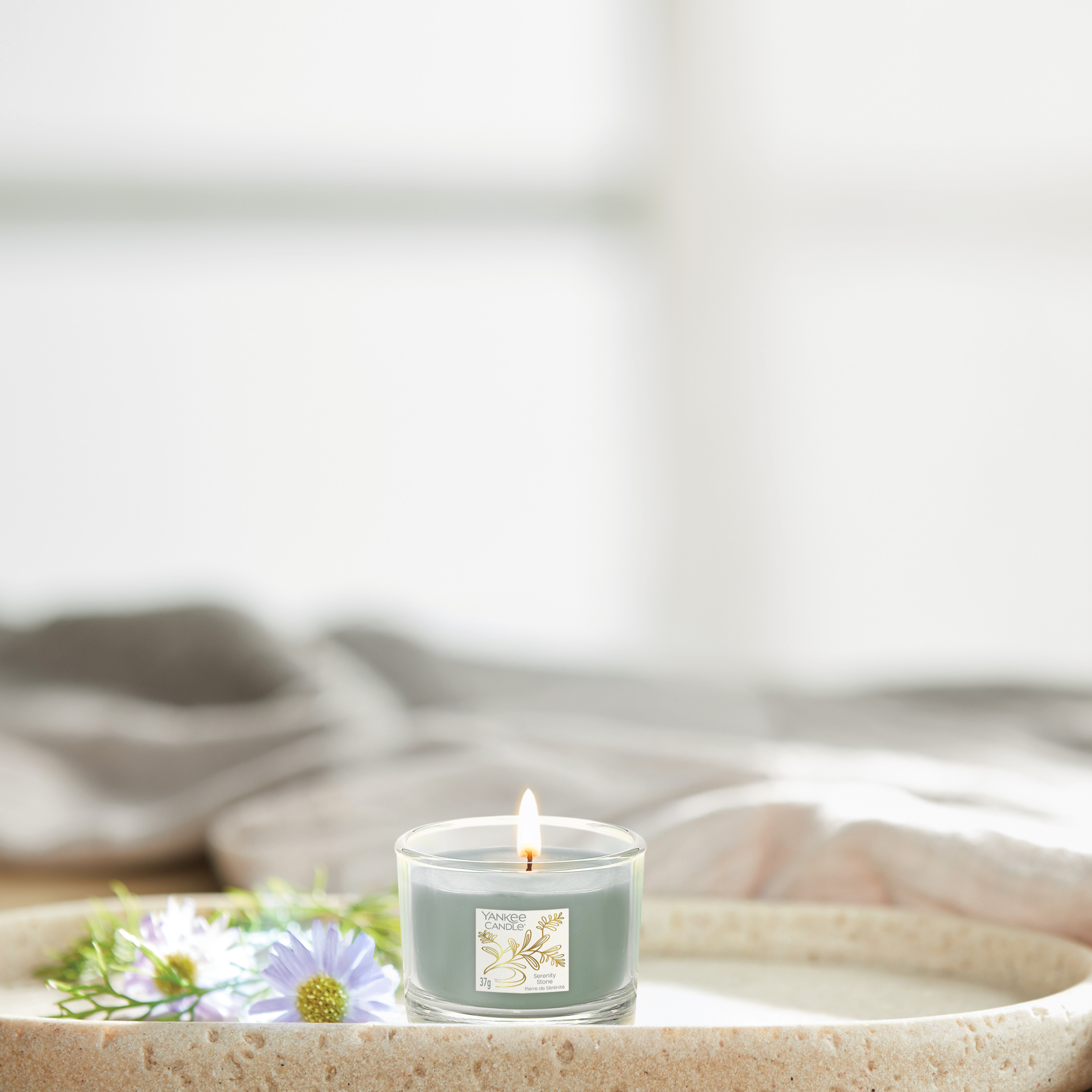 Serenity Stone Mini Filled Votive