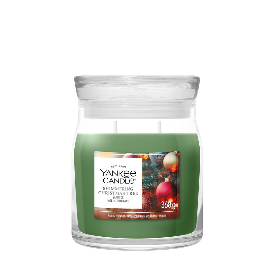Shimmering Christmas Tree Medium Jar