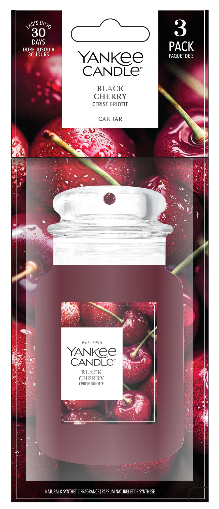 Black Cherry Car Jar 3-Pack