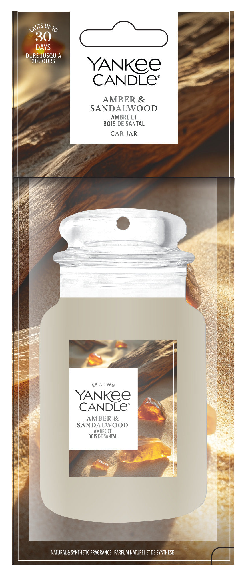 Amber & Sandalwood Car Jar