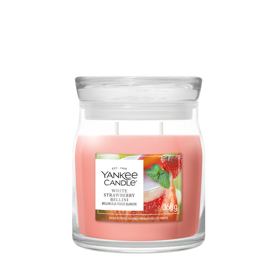 White Strawberry Bellini Medium Jar