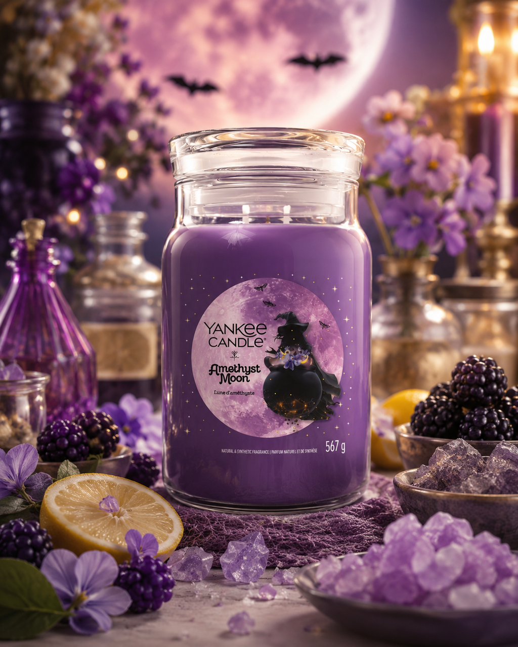 Amethyst Moon Large Jar - Halloween Special