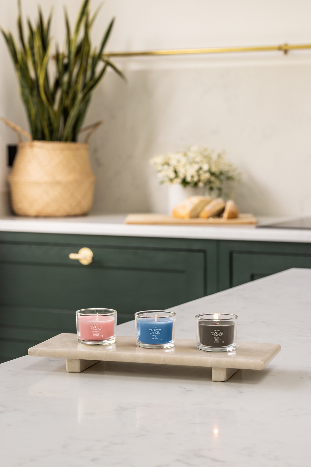 Black Coconut Mini Filled Votive