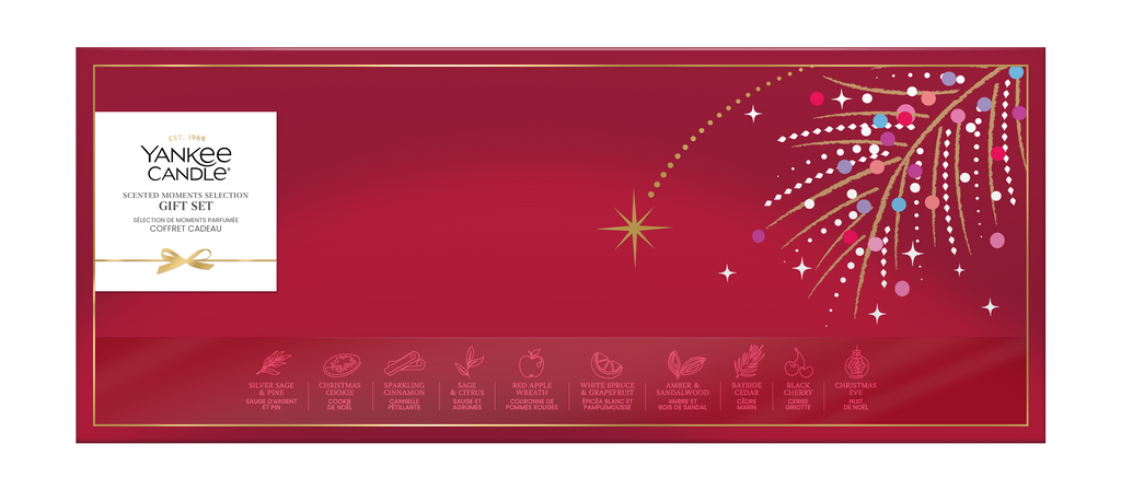Coffret Cadeau Gifted Moments - 10 Bougies Chauffe-plat 1 Support