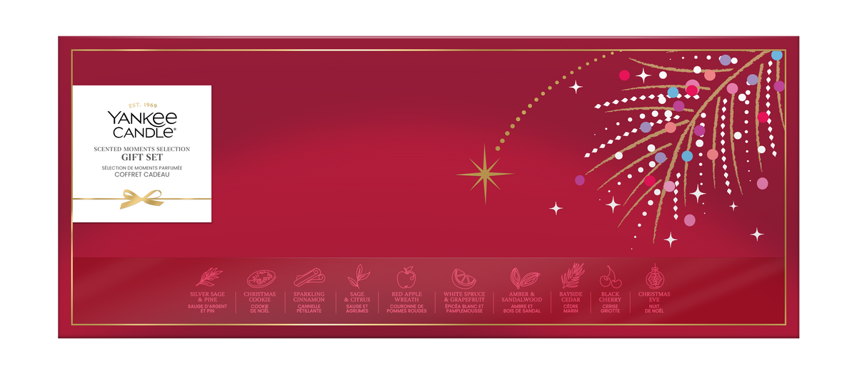 Coffret Cadeau Gifted Moments - 10 Bougies Chauffe-plat 1 Support