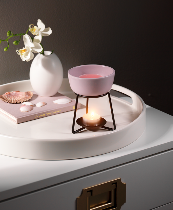 Grey Lilac Pebble Wax Melt Brander