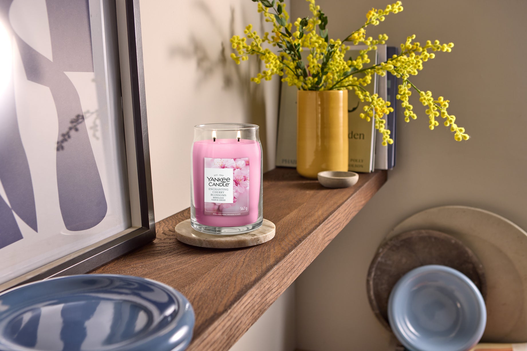 Enchanting Cherry Blossoms Medium Jar