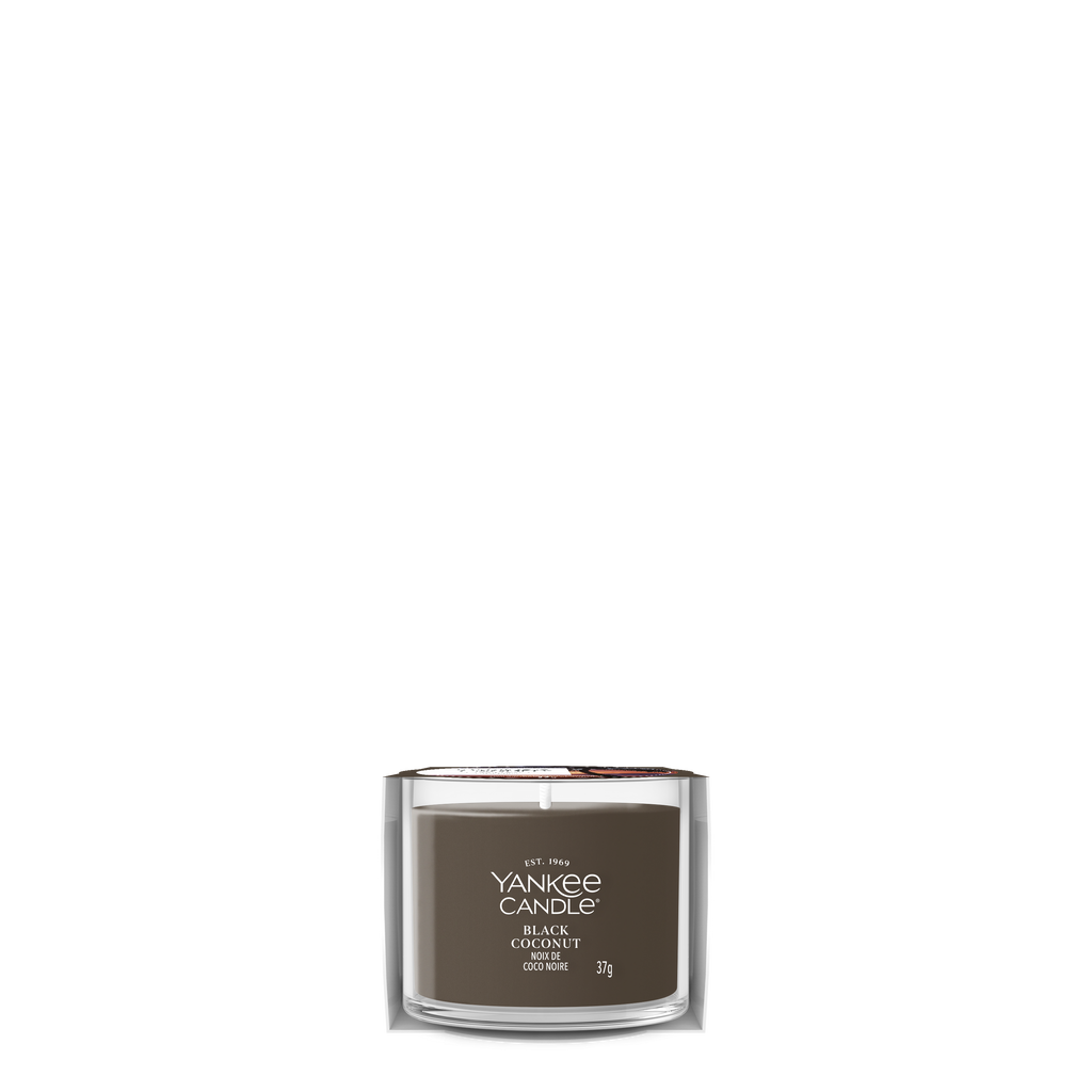 Black Coconut Mini Filled Votive