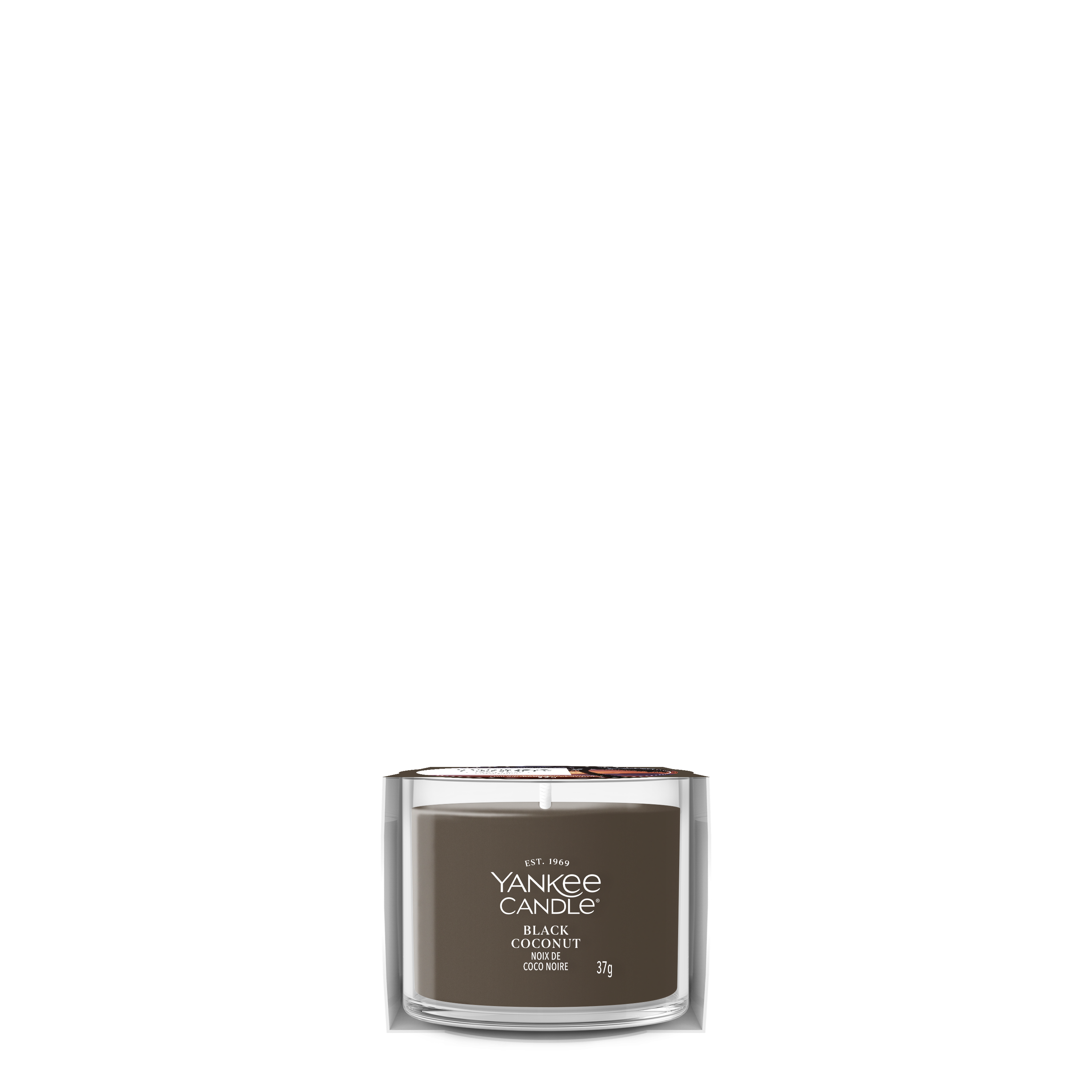 Black Coconut Mini Filled Votive